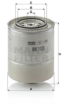 Kraftstofffilter MANN-FILTER WK1123
