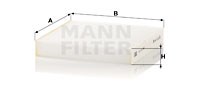 Filter, Innenraumluft MANN-FILTER CU20006