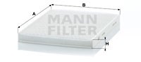 Filter, Innenraumluft MANN-FILTER CU2436