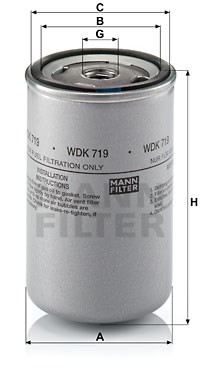 Kraftstofffilter MANN-FILTER WDK719