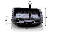 Hydraulikfilter, Automatikgetriebe MANN-FILTER H50001
