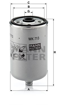 Kraftstofffilter MANN-FILTER WK713