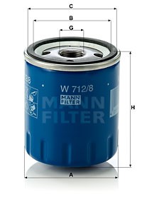 Ölfilter MANN-FILTER W7128