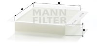 Filter, Innenraumluft MANN-FILTER CU2338