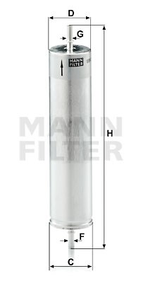 Kraftstofffilter MANN-FILTER WK522