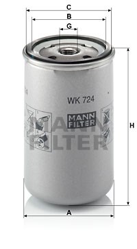 Kraftstofffilter MANN-FILTER WK724