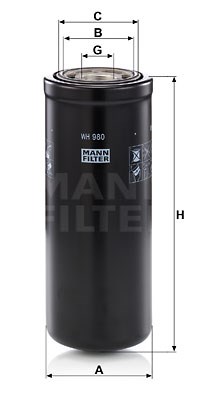 Hydraulikfilter, Automatikgetriebe MANN-FILTER WH980