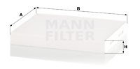 Filter, Innenraumluft MANN-FILTER CU24024