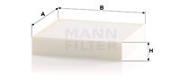 Filter, Innenraumluft MANN-FILTER CU1830