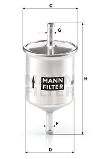 Kraftstofffilter MANN-FILTER WK66