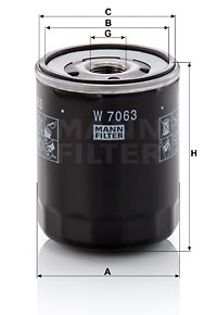 Ölfilter MANN-FILTER W7063