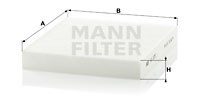 Filter, Innenraumluft MANN-FILTER CU2351