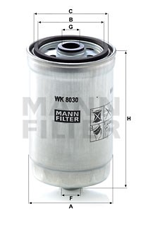 Kraftstofffilter MANN-FILTER WK8030