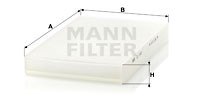 Filter, Innenraumluft MANN-FILTER CU3192
