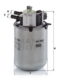 Kraftstofffilter MANN-FILTER WK9080
