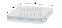 Filter, Innenraumluft MANN-FILTER CU2336