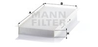 Filter, Innenraumluft MANN-FILTER CU4054