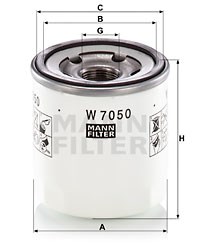 Ölfilter MANN-FILTER W7050
