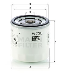 Ölfilter MANN-FILTER W7008