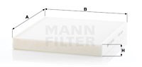 Filter, Innenraumluft MANN-FILTER CU26009