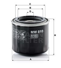 Ölfilter MANN-FILTER MW810