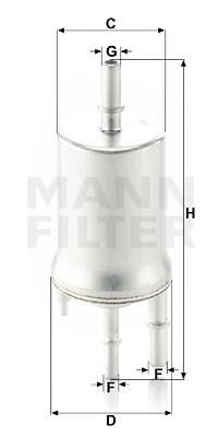 Kraftstofffilter MANN-FILTER WK6015