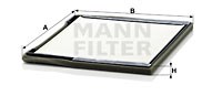 Filter, Innenraumluft MANN-FILTER CU3136