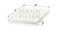 Filter, Innenraumluft MANN-FILTER CU3562