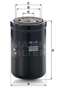 Hydraulikfilter, Automatikgetriebe MANN-FILTER WH945