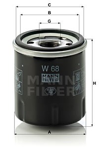 Ölfilter MANN-FILTER W68