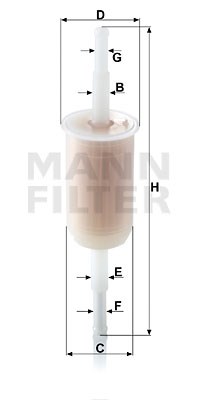 Kraftstofffilter MANN-FILTER WK3210
