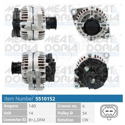 Generator MEAT & DORIA 5510152