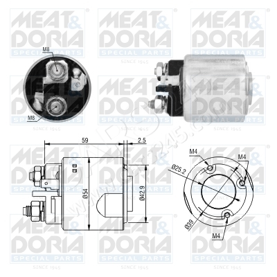 Magnetschalter, Starter MEAT & DORIA 46295