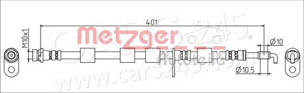 Bremsschlauch METZGER 4111556