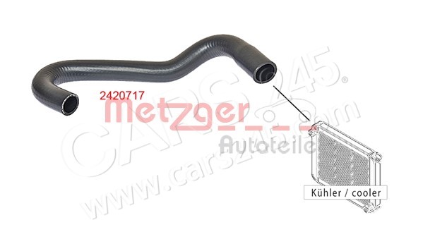 Kühlerschlauch METZGER 2420717 2