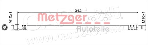 Bremsschlauch METZGER 4111787