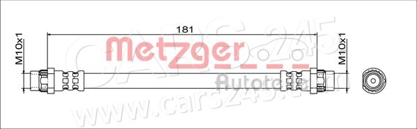 Bremsschlauch METZGER 4111797