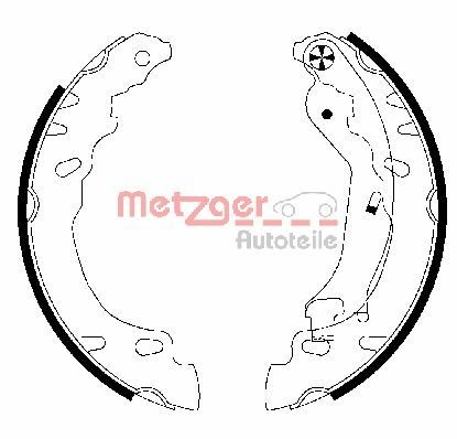 Bremsbackensatz METZGER MG 828