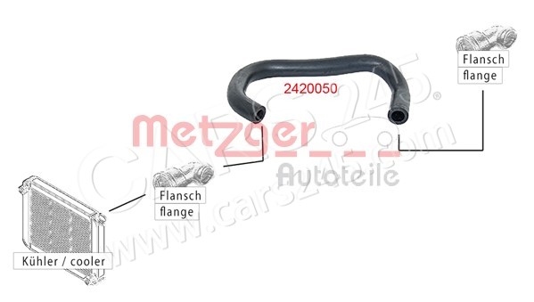 Kühlerschlauch METZGER 2420050 2