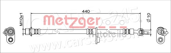 Bremsschlauch METZGER 4111650