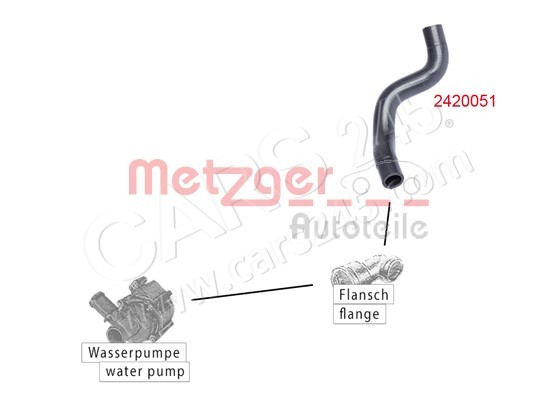 Kühlerschlauch METZGER 2420051 2