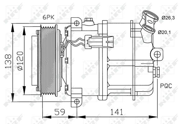 Kompressor, Klimaanlage NRF 32191