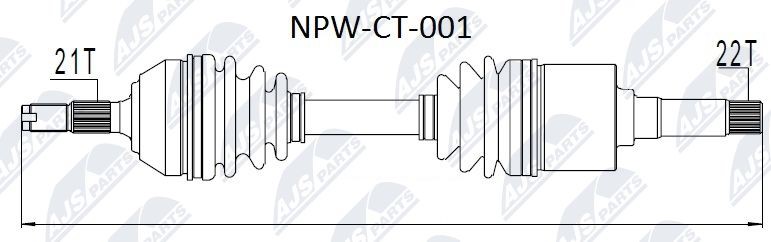 Antriebswelle NTY NPW-CT-001