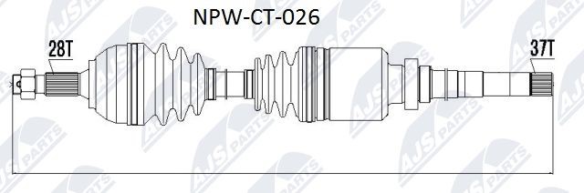 Antriebswelle NTY NPW-CT-026