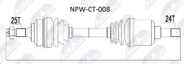Antriebswelle NTY NPW-CT-008