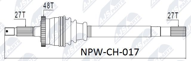 Antriebswelle NTY NPW-CH-017