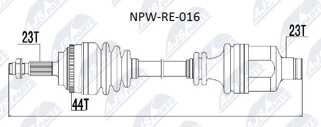 Antriebswelle NTY NPW-RE-016