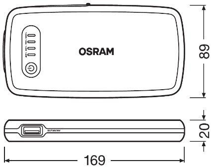 Batteriestarter OSRAM OBSL200 3