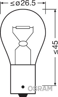 Glühlampe, Positions-/Begrenzungsleuchte OSRAM 7507DC02B