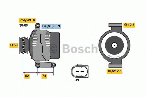 Generator BOSCH 0125811013